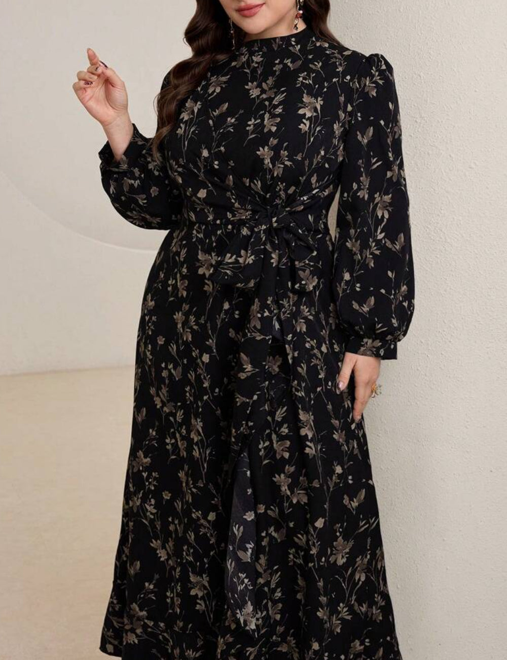 Shein Curve+ maxi ruha, vegyes színek