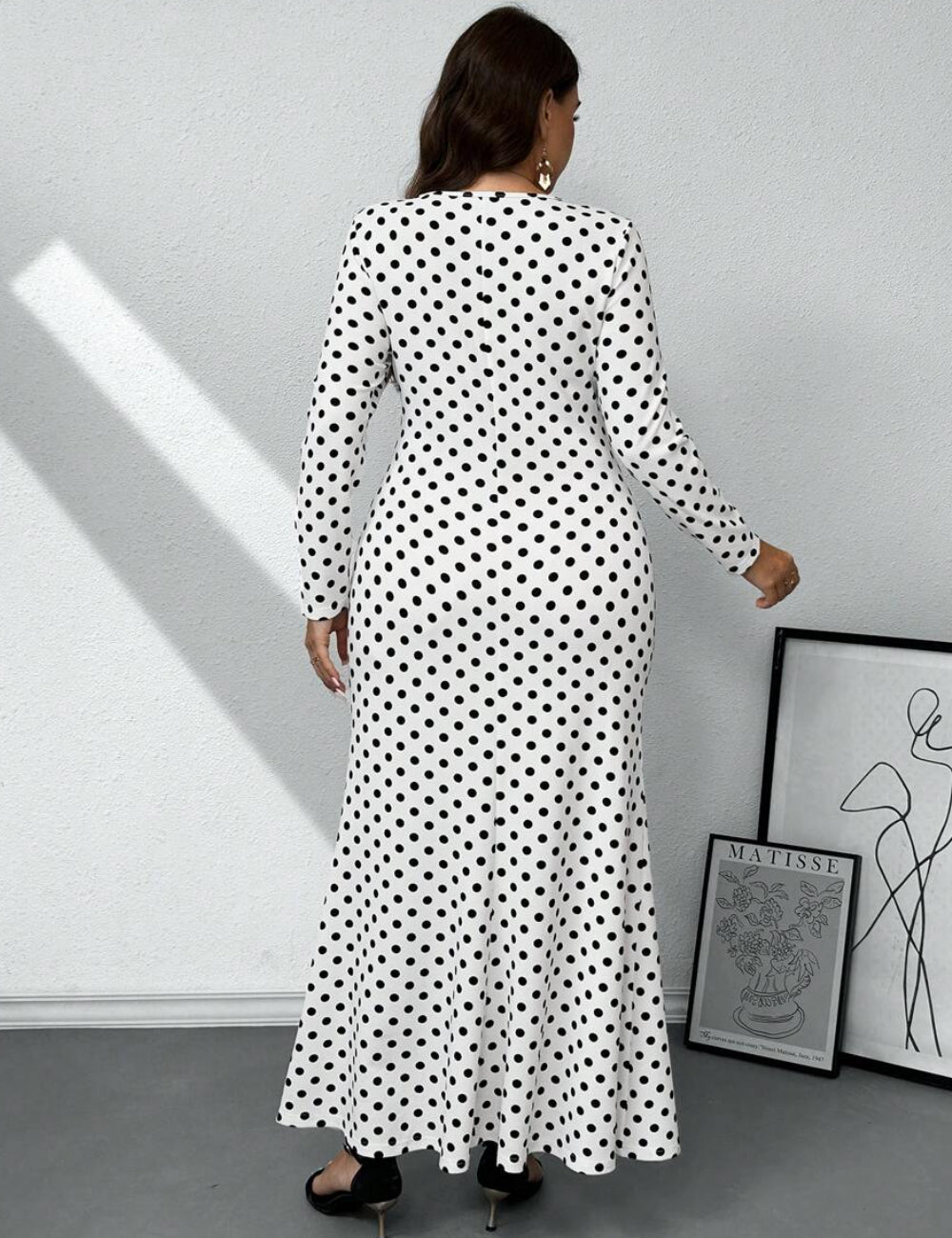 Shein Curve+ maxi ruha, vegyes színek
