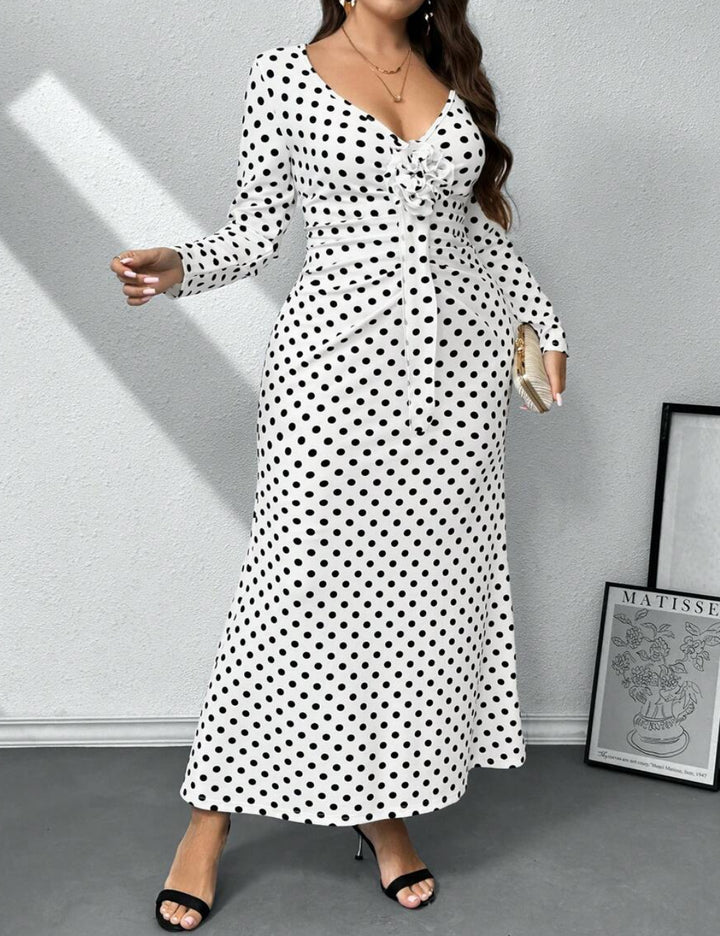 Shein Curve+ maxi ruha, vegyes színek