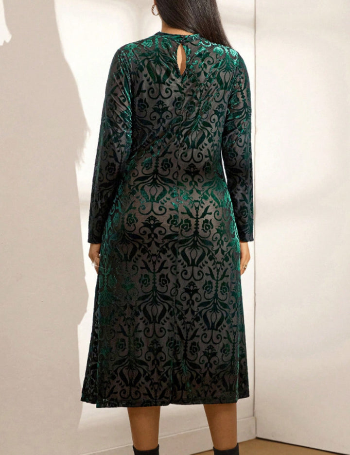 Shein Curve+ maxi ruha, vegyes színek