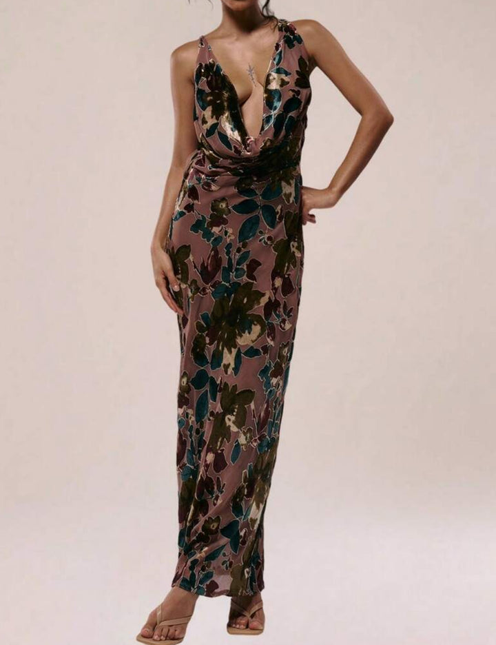 Rochie maxi Shein, mix culori