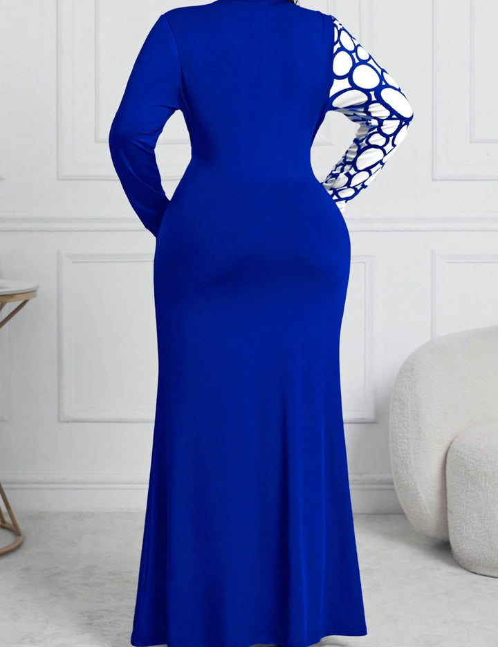 Rochie maxi Shein Curve+, mix culori