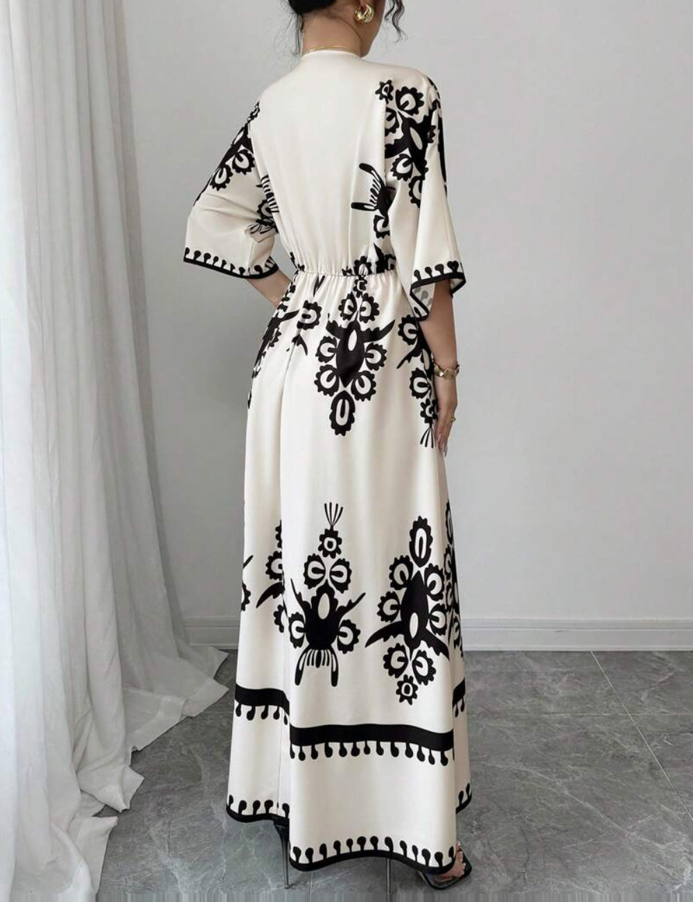Shein maxi dress, color mix