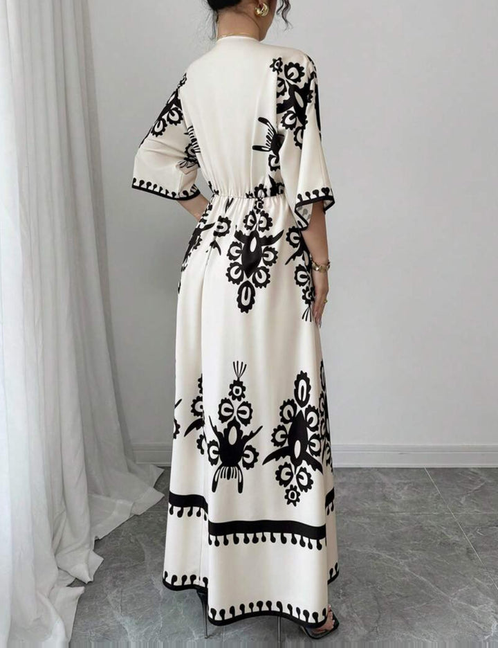 Shein maxi dress, color mix