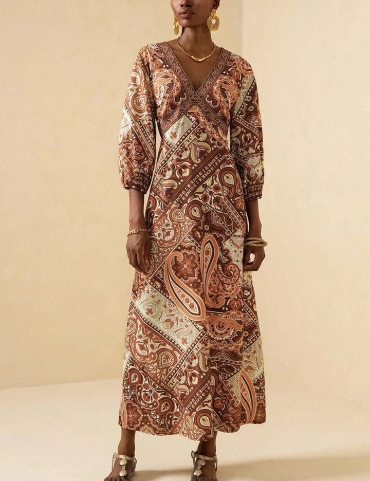Rochie maxi Shein, mix culori