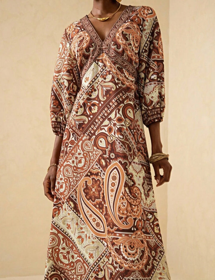 Rochie maxi Shein, mix culori