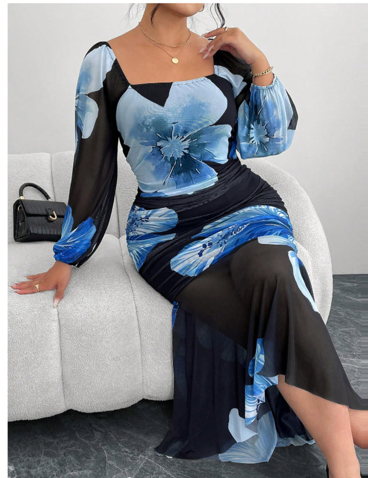Rochie maxi SHEIN, mix culori