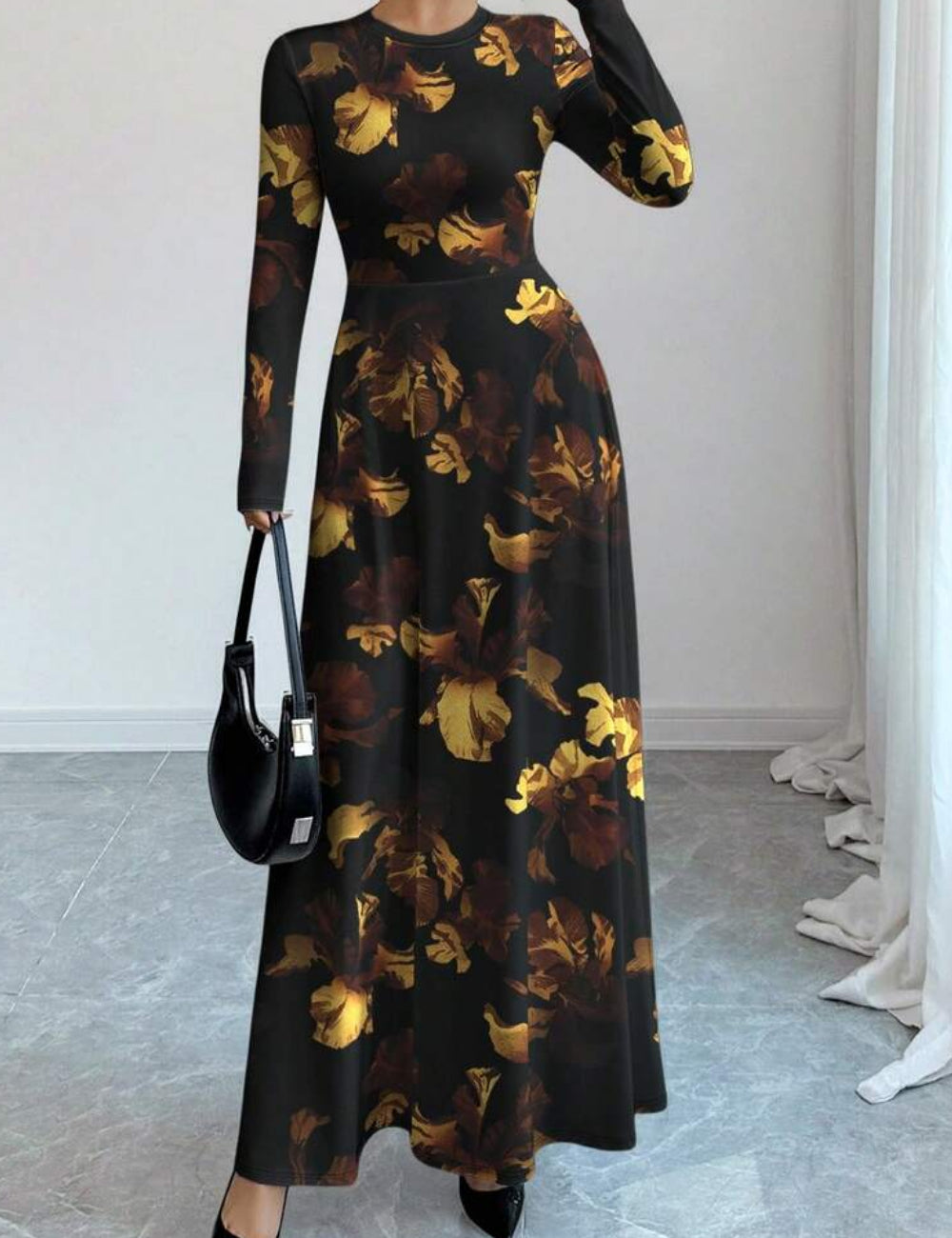 Rochie maxi Shein, mix culori
