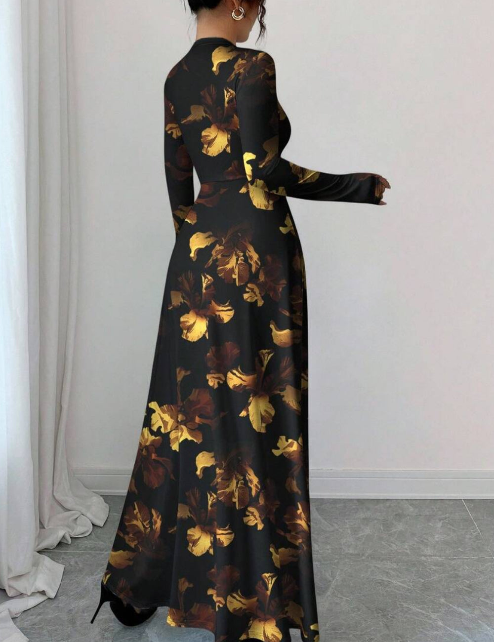 Rochie maxi Shein, mix culori