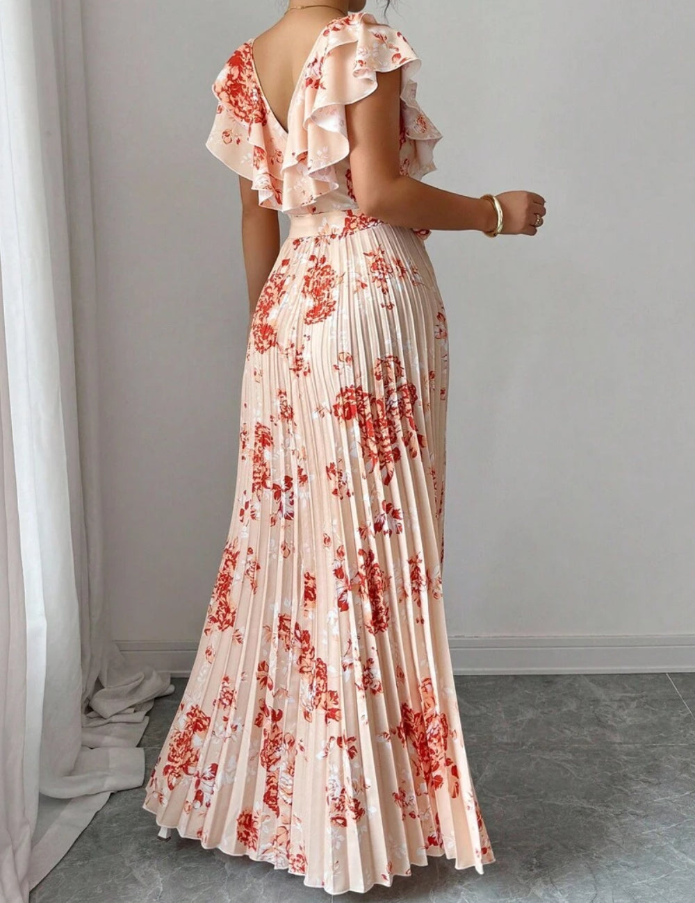 Rochie maxi Shein, mix culori