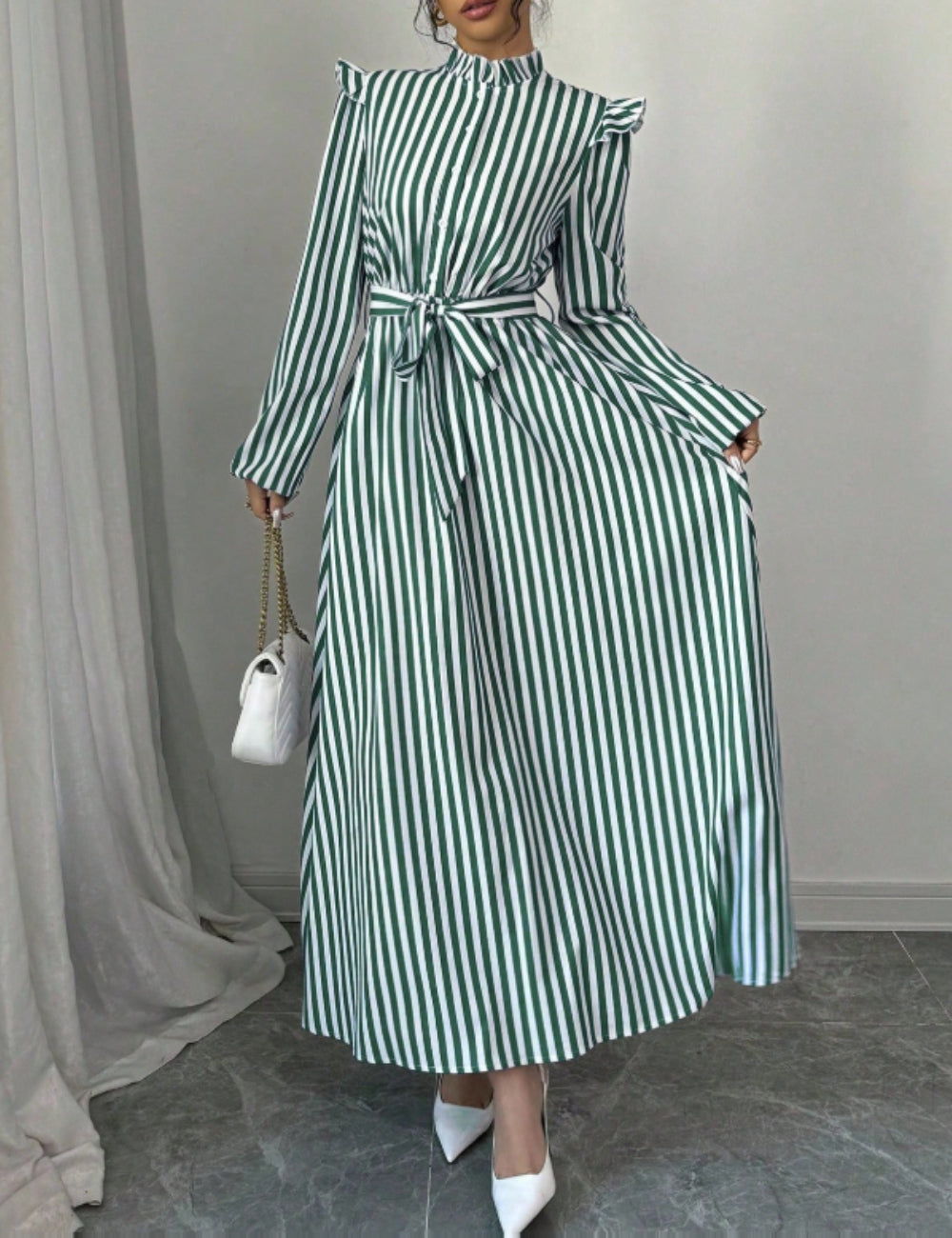Rochie maxi Shein, mix culori