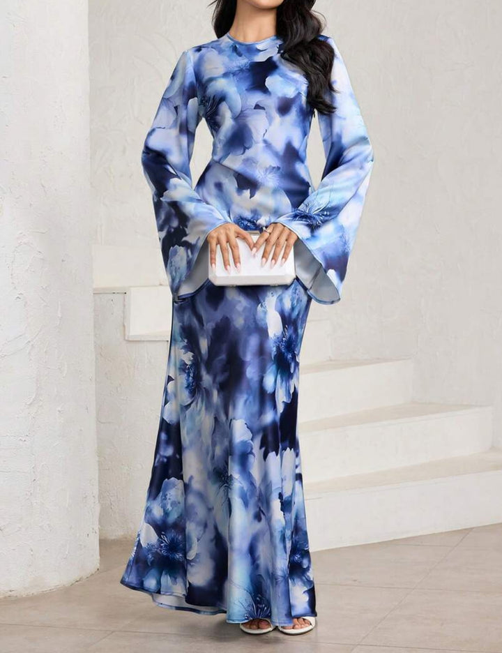 Rochie maxi Shein, mix culori