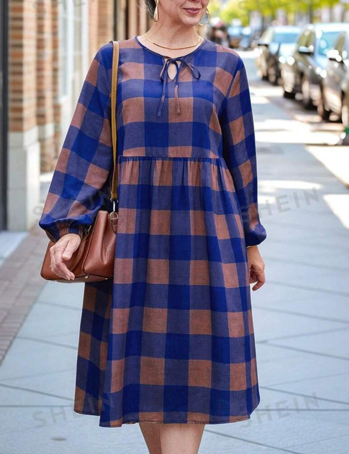 Rochie maxi Shein Curve+, mix culori