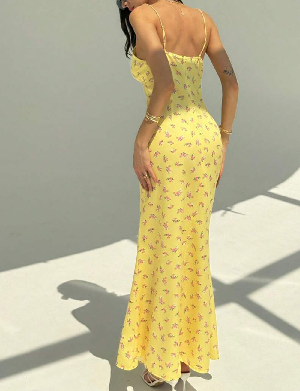 Rochie maxi Shein, mix culori