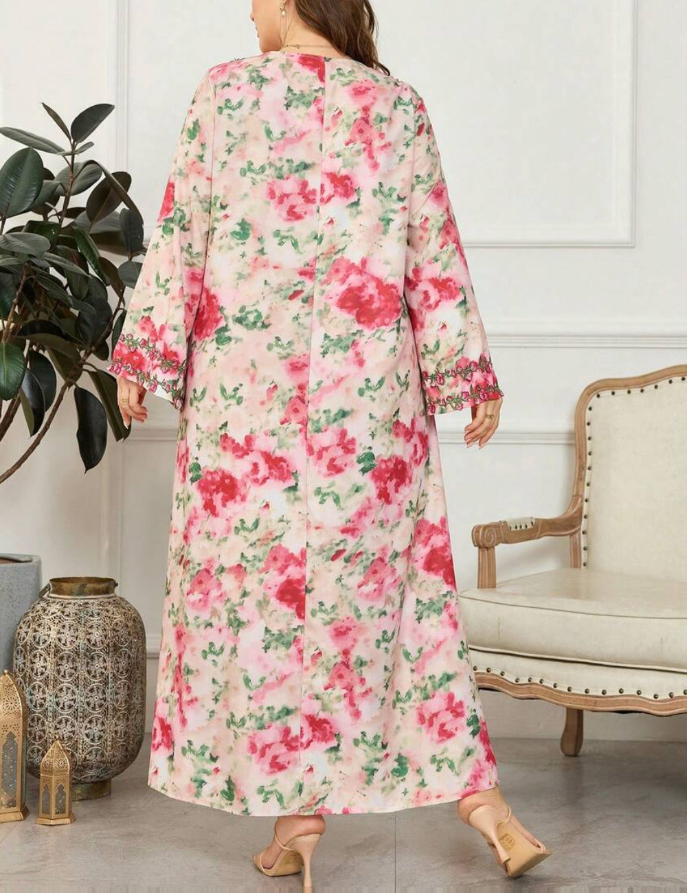 Shein Curve+ maxi ruha, vegyes színek