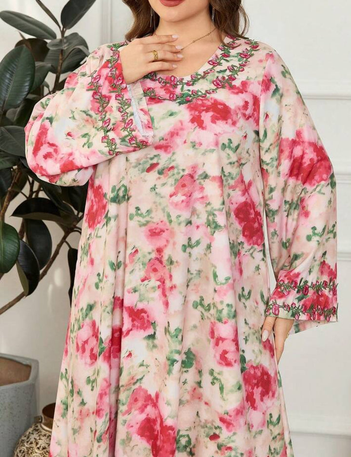 Shein Curve+ maxi ruha, vegyes színek