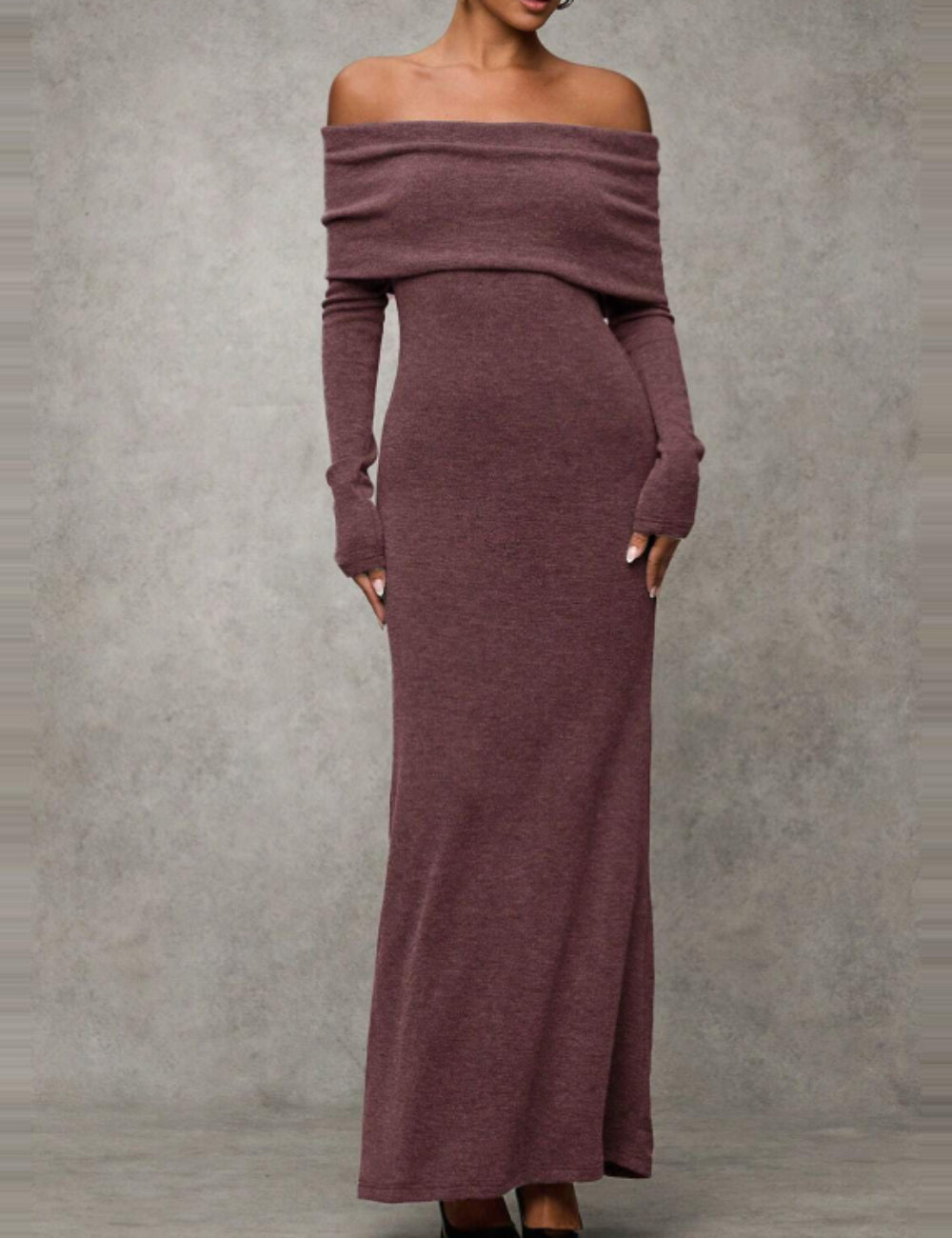 Shein maxi ruha, lila