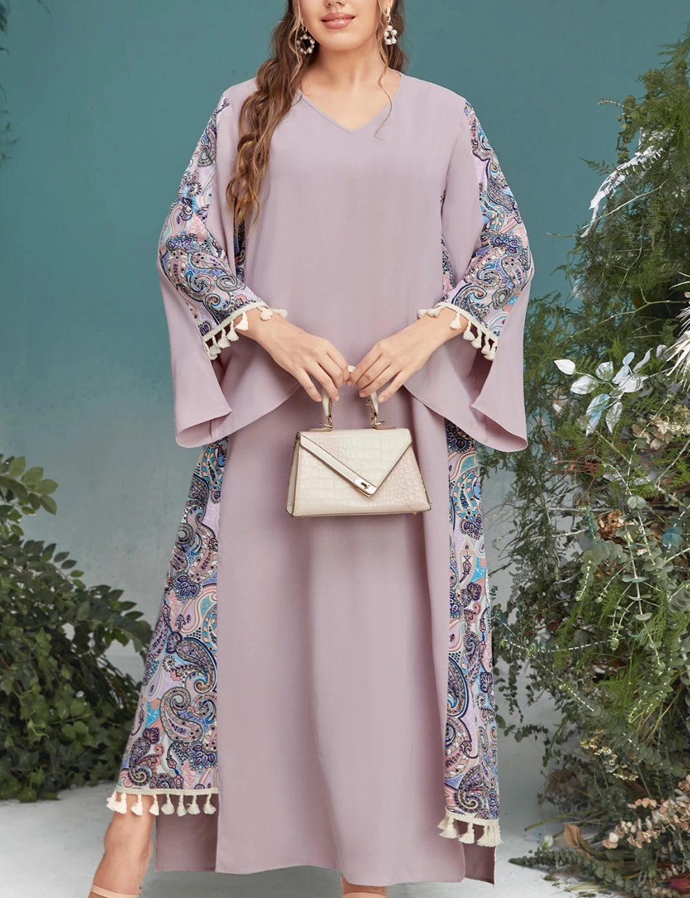 Shein Curve+ maxi ruha, lila