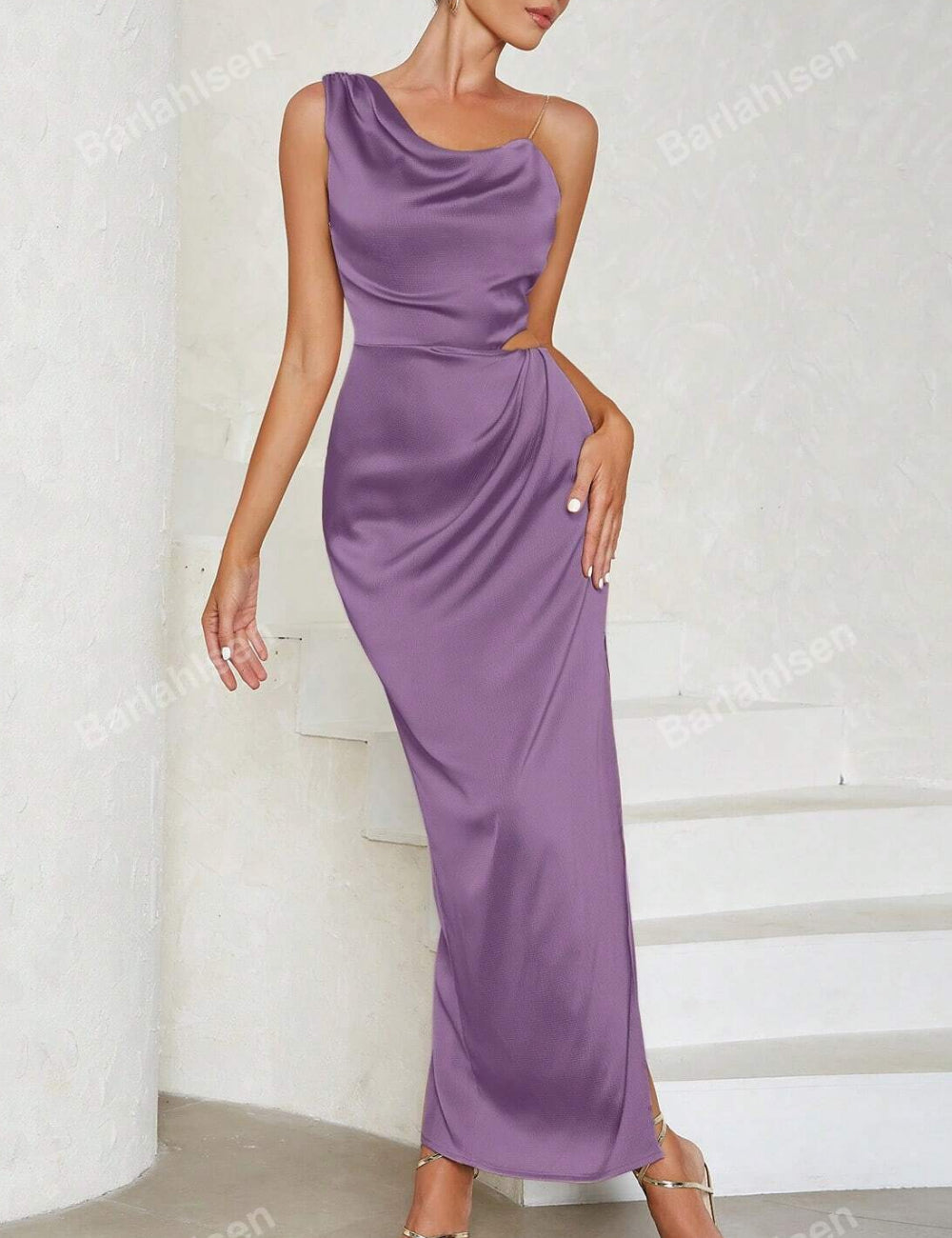 Shein maxi ruha, lila
