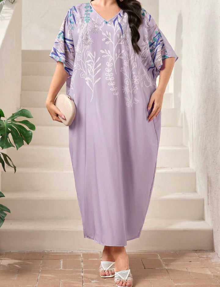 Shein Curve+ maxi ruha, lila