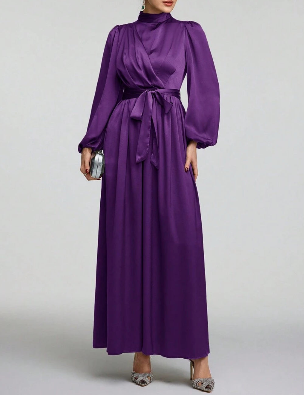 Shein maxi ruha, lila