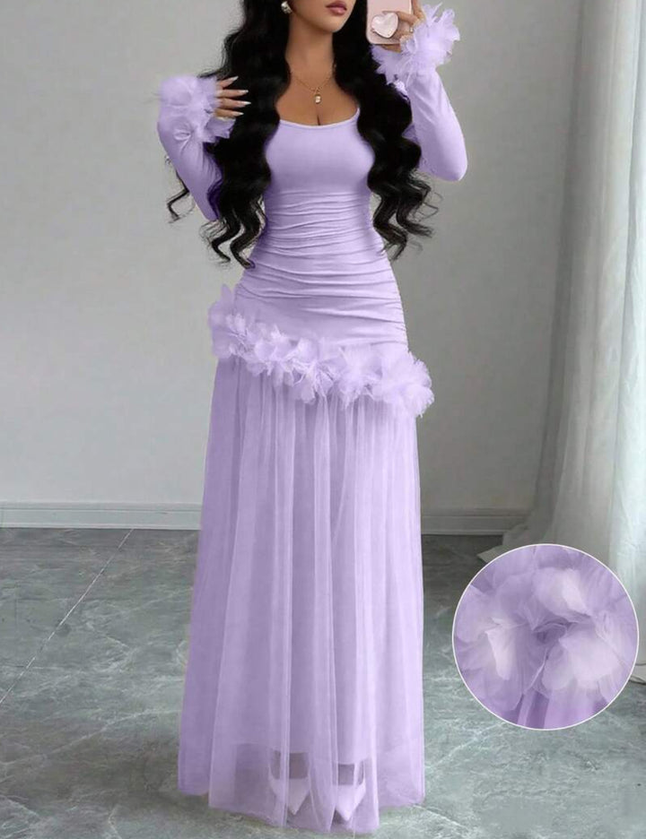 Shein maxi ruha, lila