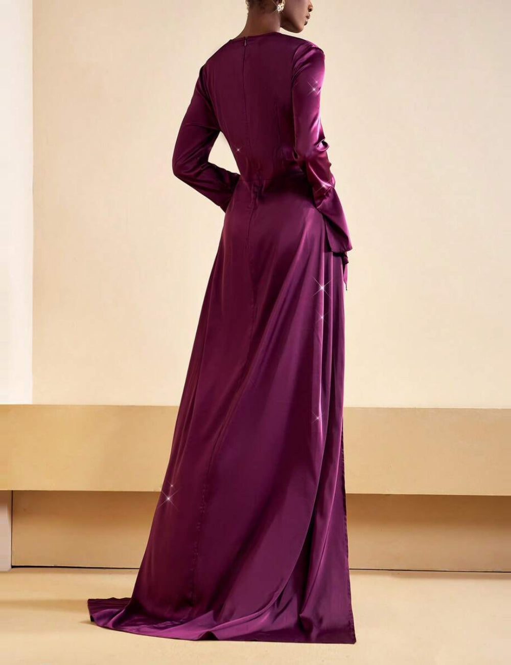 Shein maxi ruha, lila