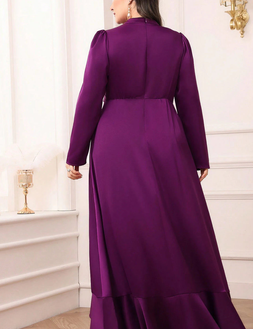 Shein Curve+ maxi ruha, lila
