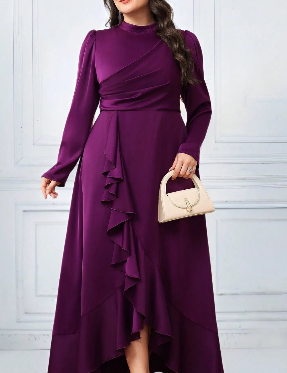 Shein Curve+ maxi ruha, lila