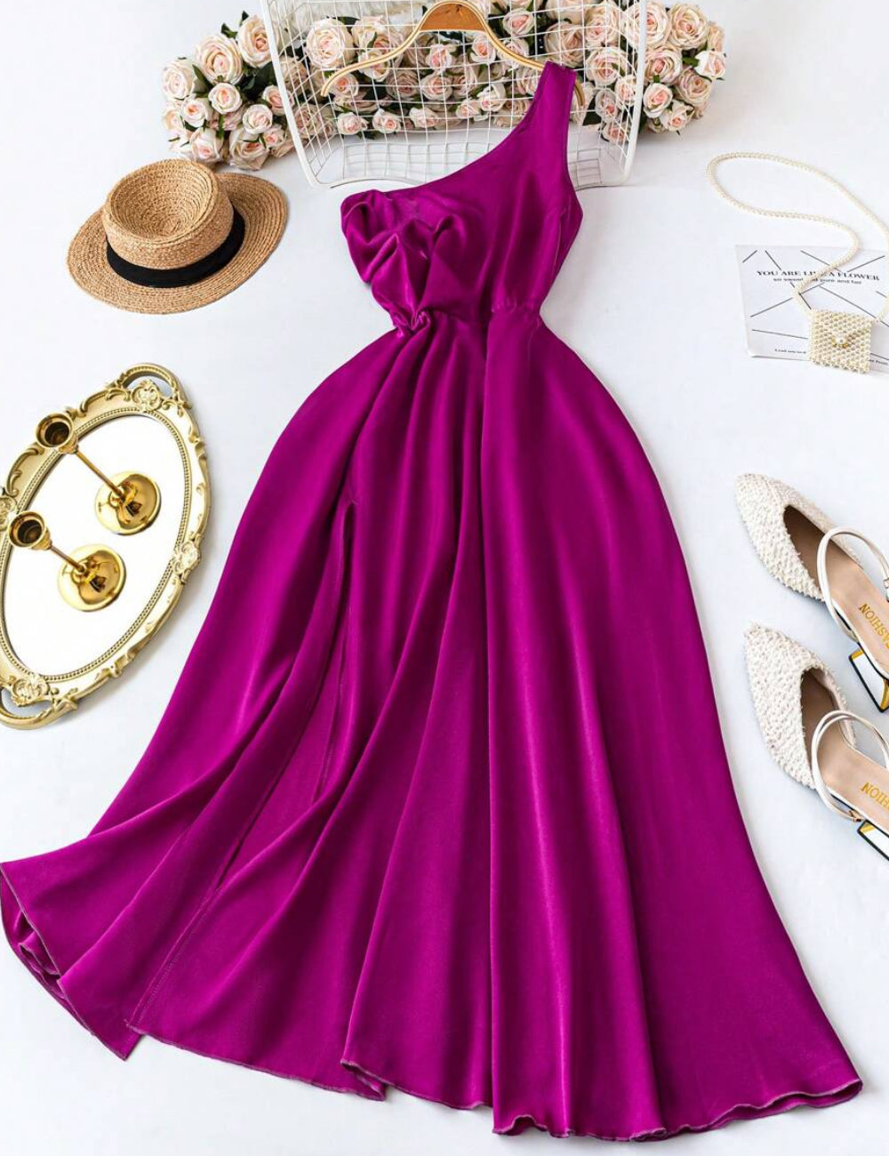 SHEIN maxi ruha, lila