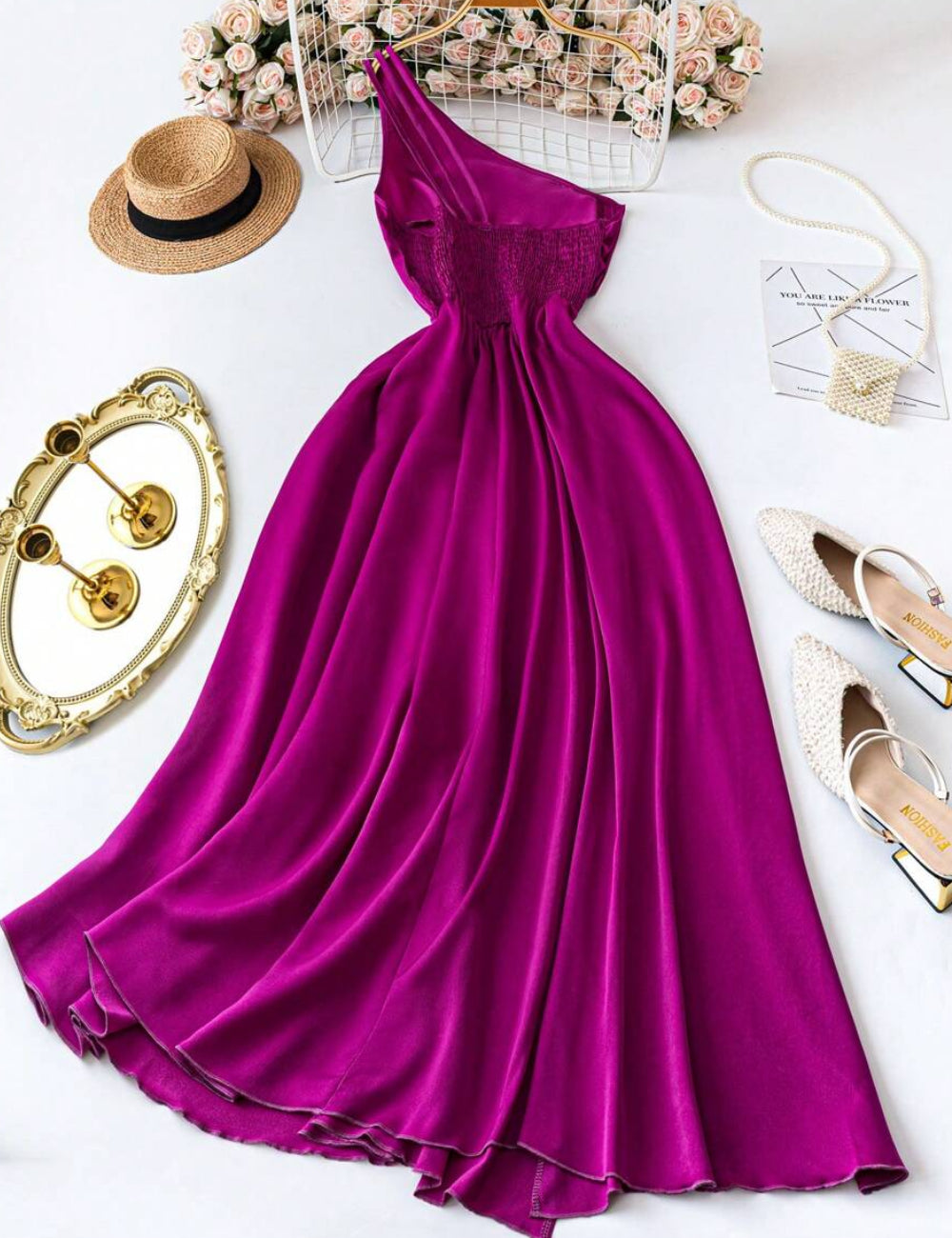 SHEIN maxi ruha, lila