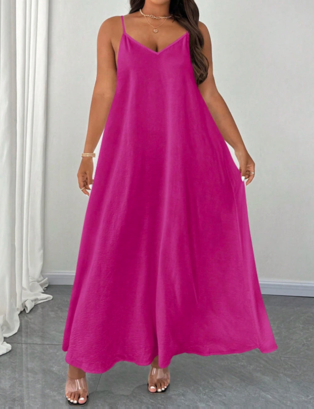 Rochie maxi Shein Curve+, mov