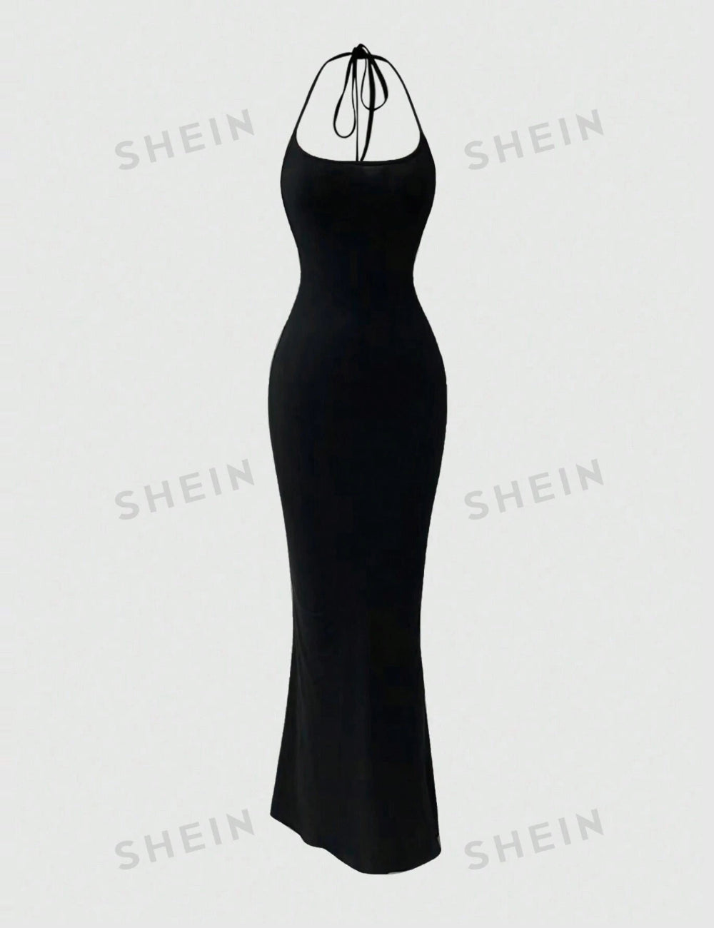Shein maxi ruha, fekete