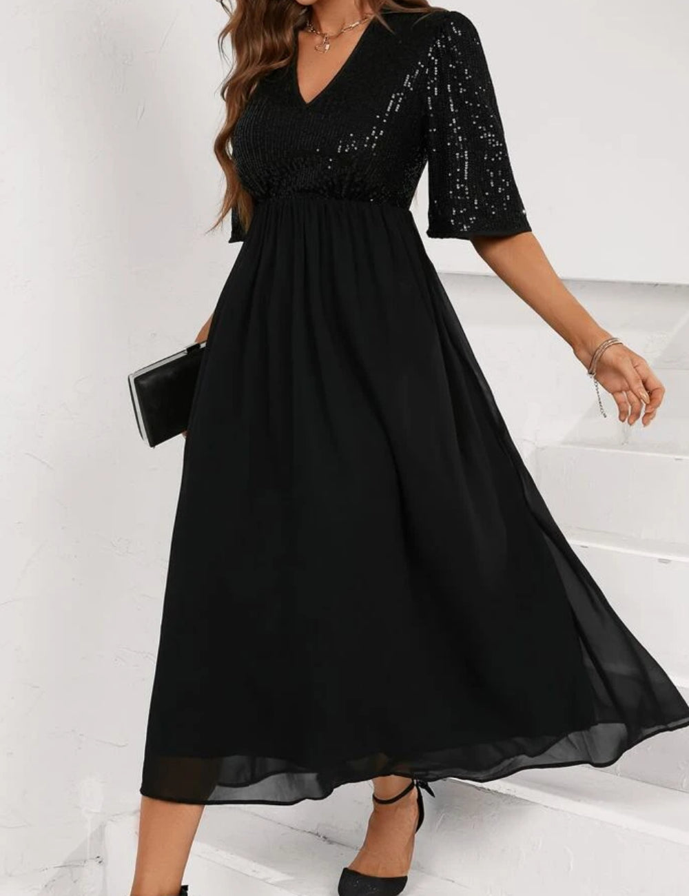 Rochie maxi SHEIN, negru