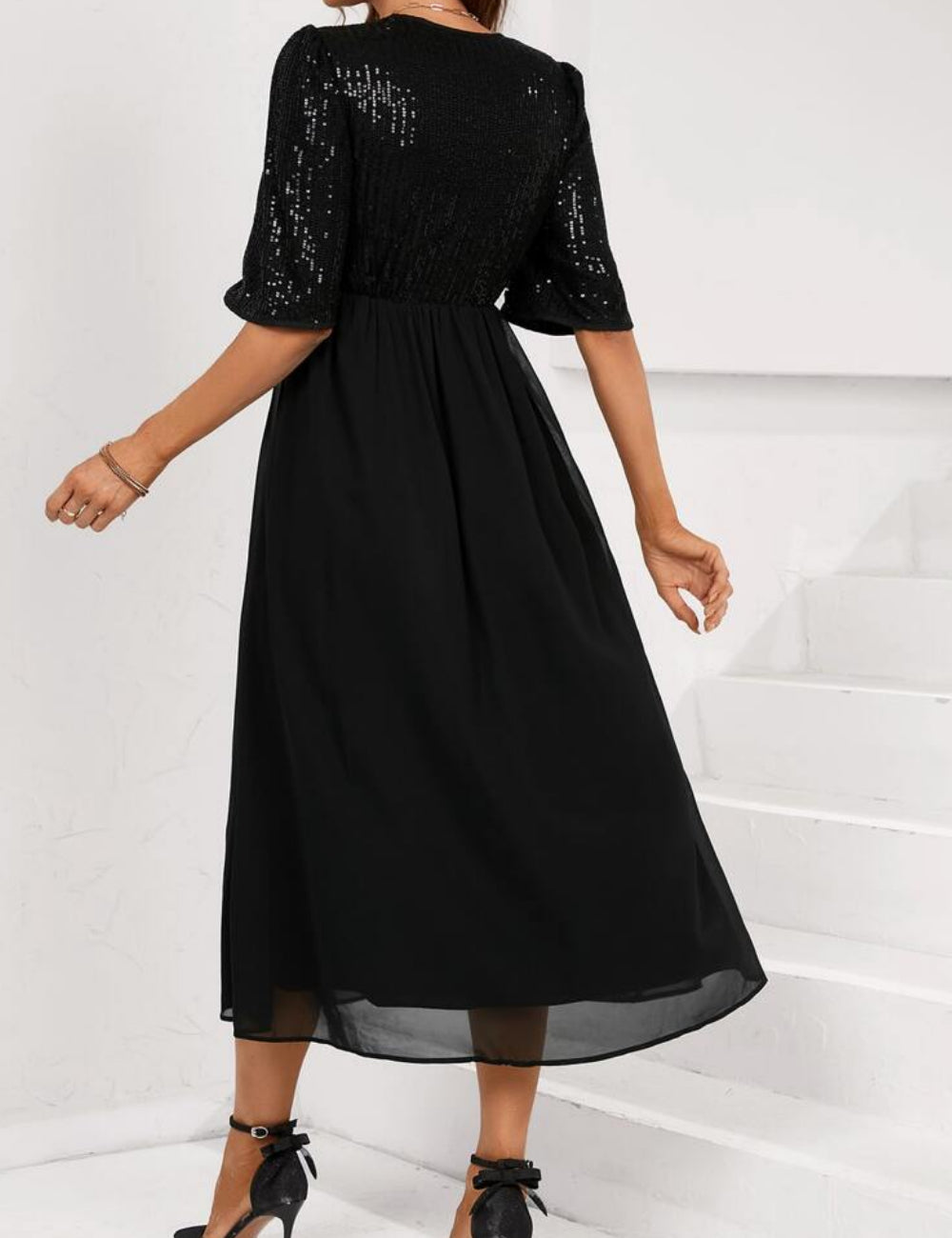 Rochie maxi SHEIN, negru