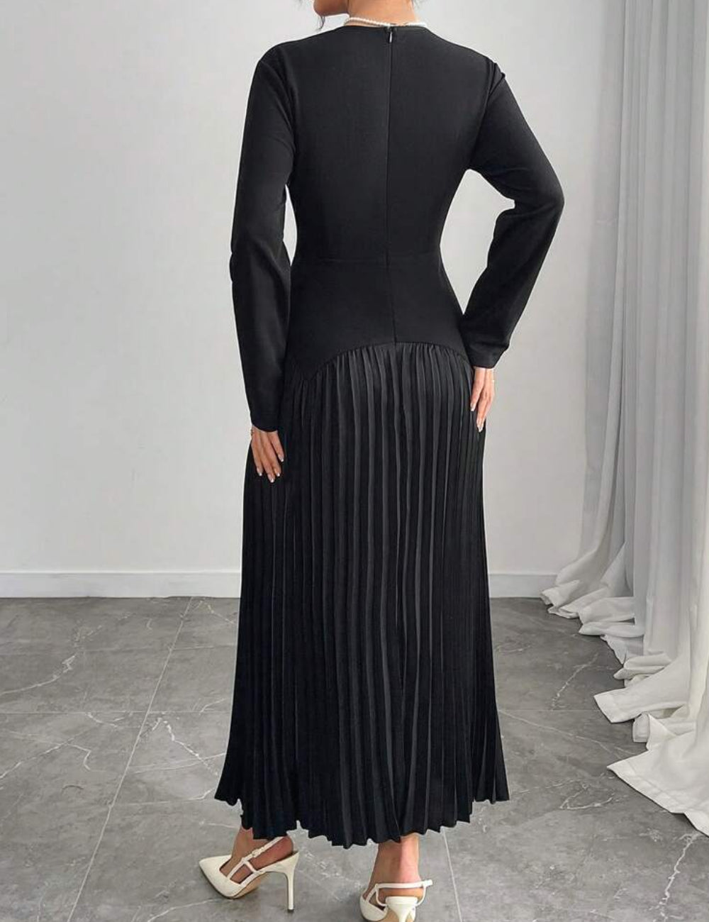 Shein Maxi ruha, fekete