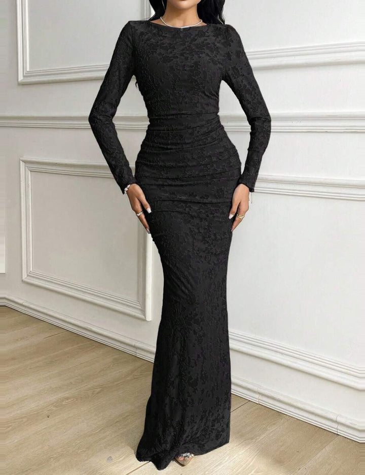 Shein maxi ruha, fekete