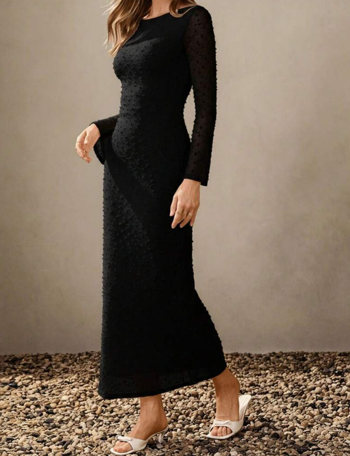 Shein maxi ruha, fekete