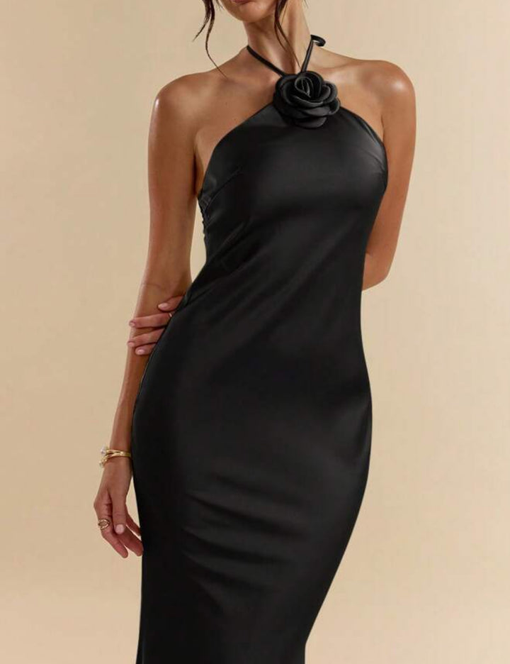 Shein maxi ruha, fekete