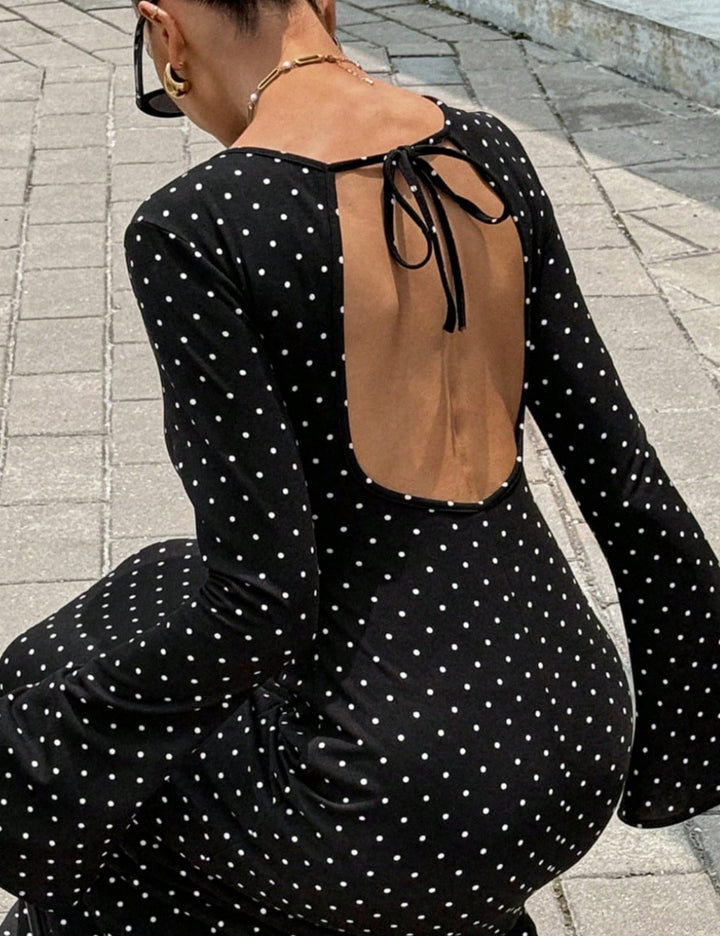 Shein maxi ruha, fekete