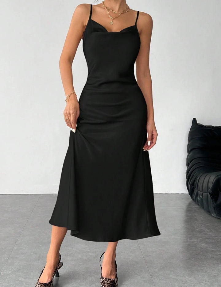 Shein maxi ruha, fekete