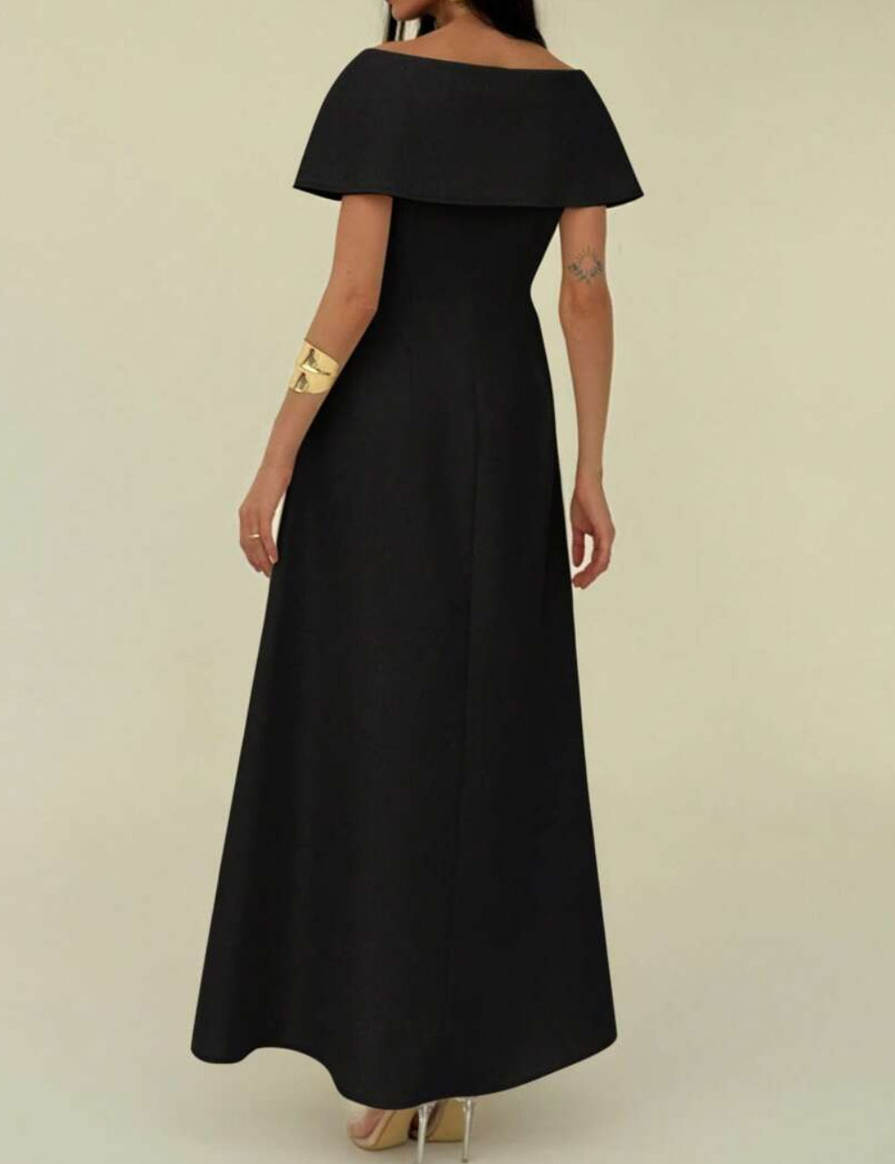 SHEIN maxi ruha, fekete