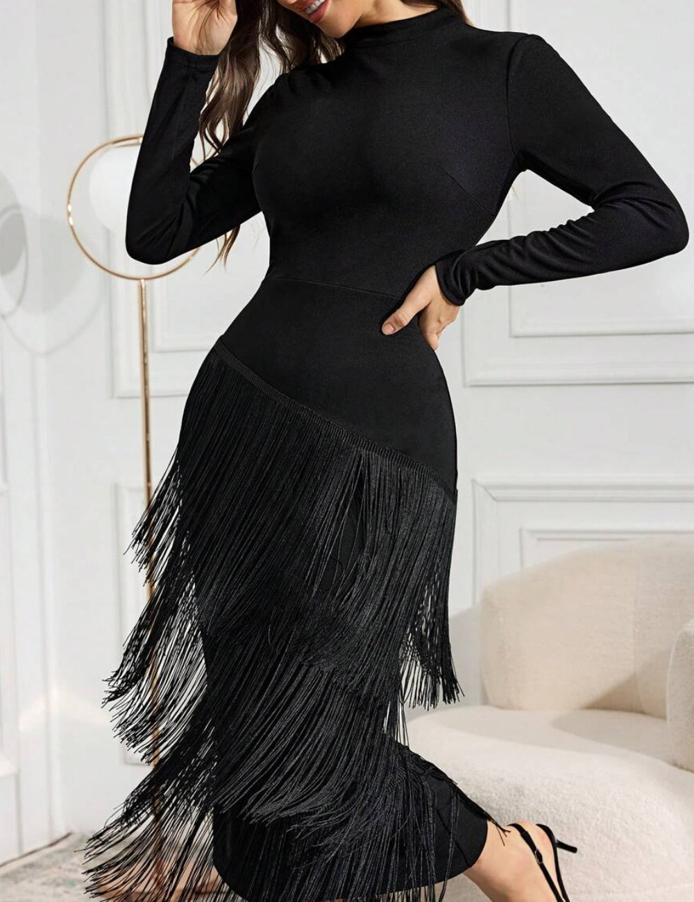 Rochie maxi SHEIN, negru