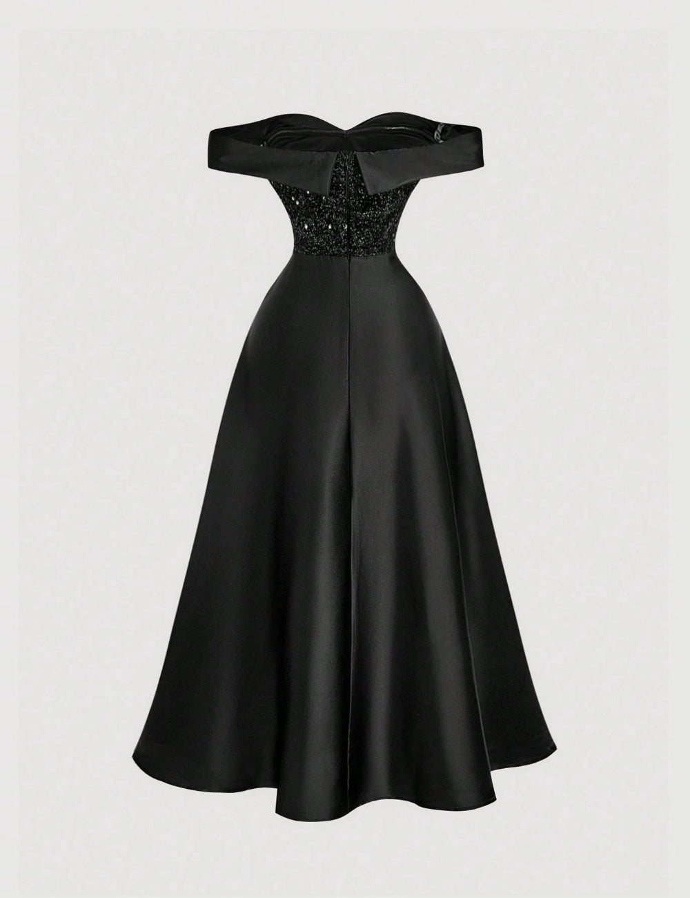Shein maxi ruha, fekete
