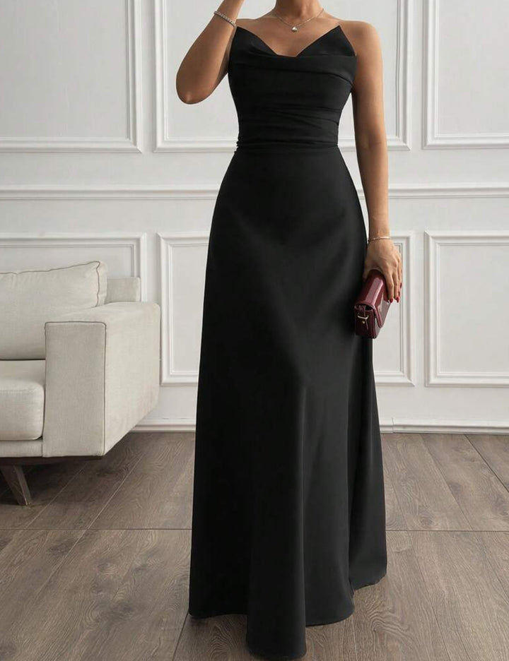 Shein maxi ruha, fekete
