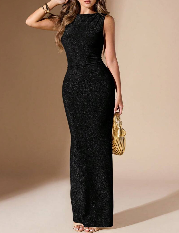 Shein maxi ruha, fekete