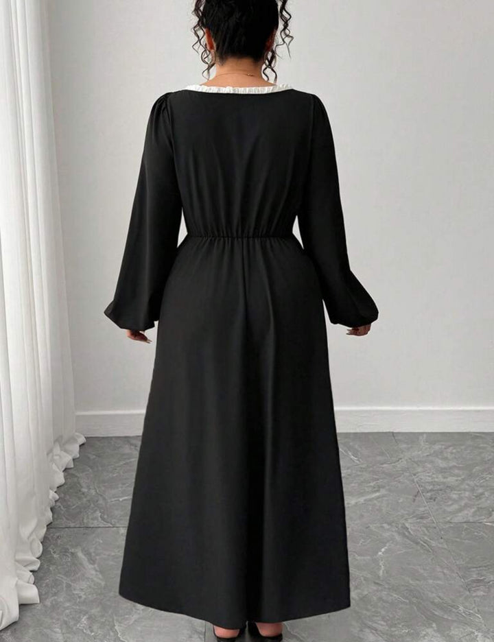 Rochie maxi Shein Curve+, negru