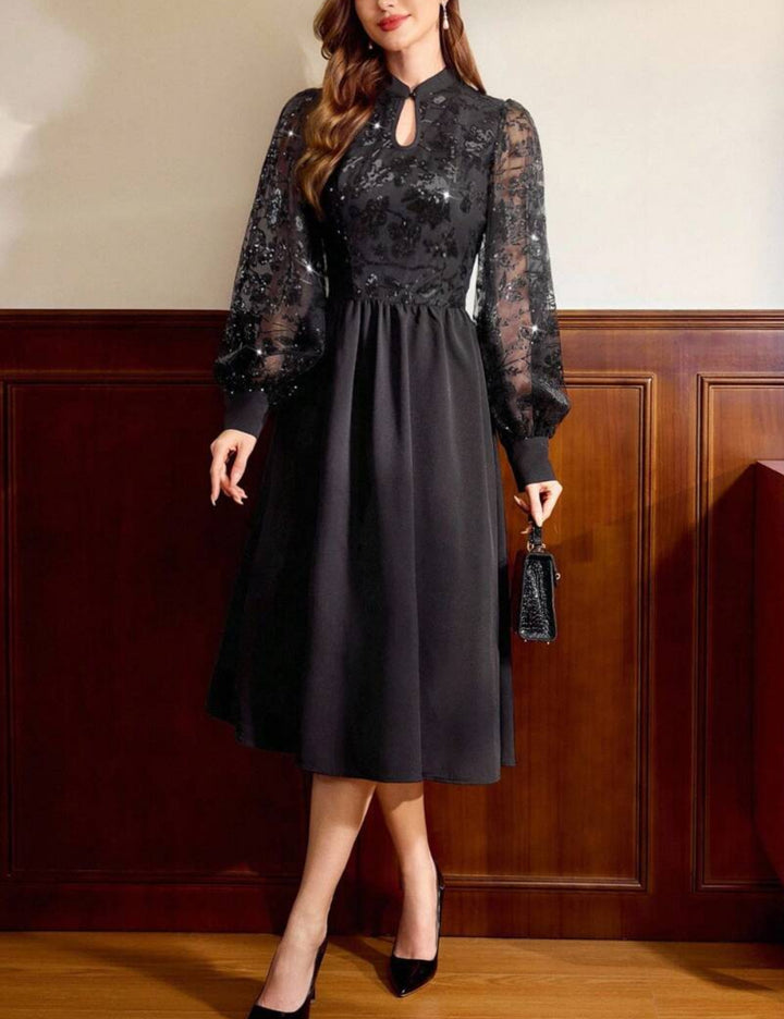 Shein maxi ruha, fekete