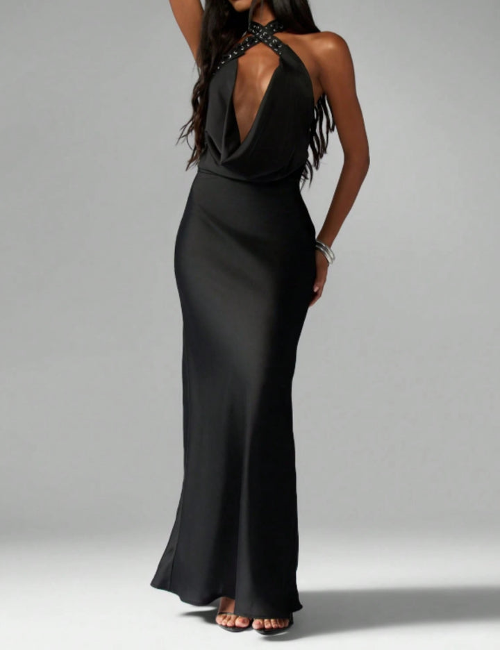 Rochie maxi Shein Missguided, negru