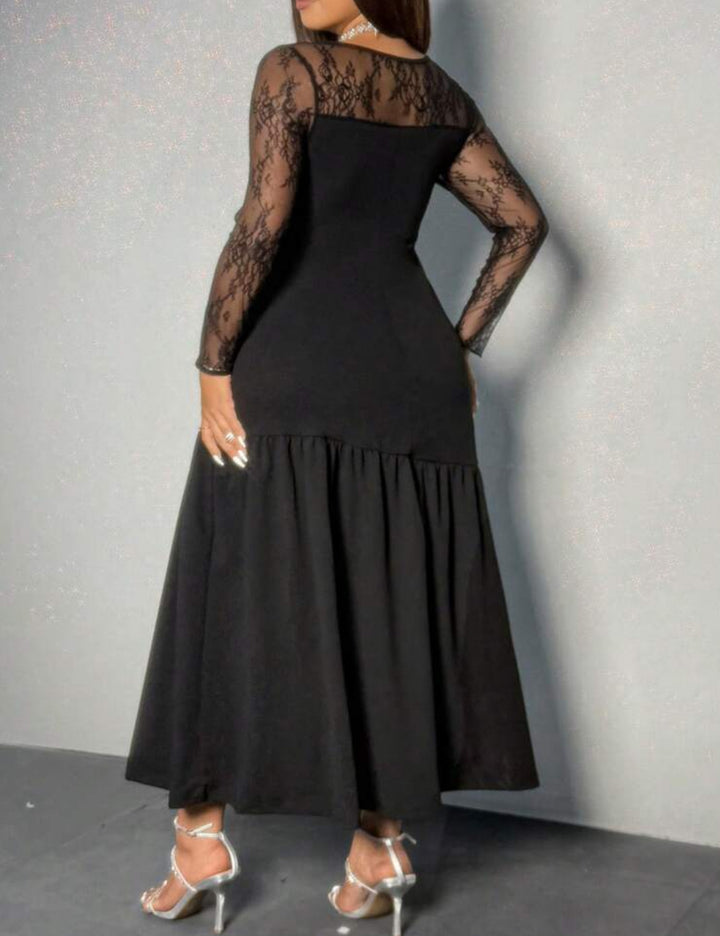 SHEIN maxi ruha, fekete